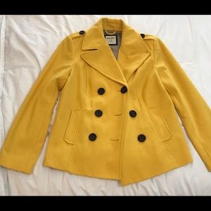Mustard Yellow Pea Coat